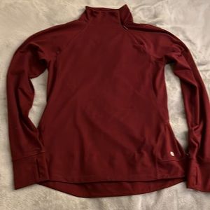 Burgundy Long Sleeve Active Jacket